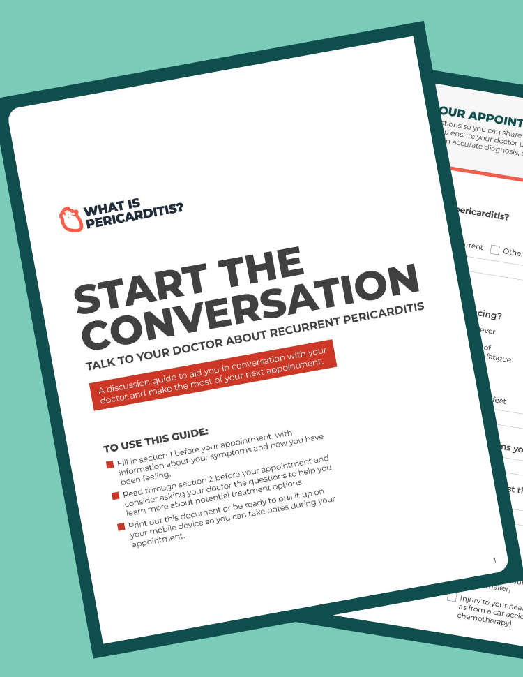 Talking About Pericarditis Discussion Guide.