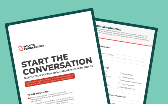 Talking About Pericarditis Discussion Guide.